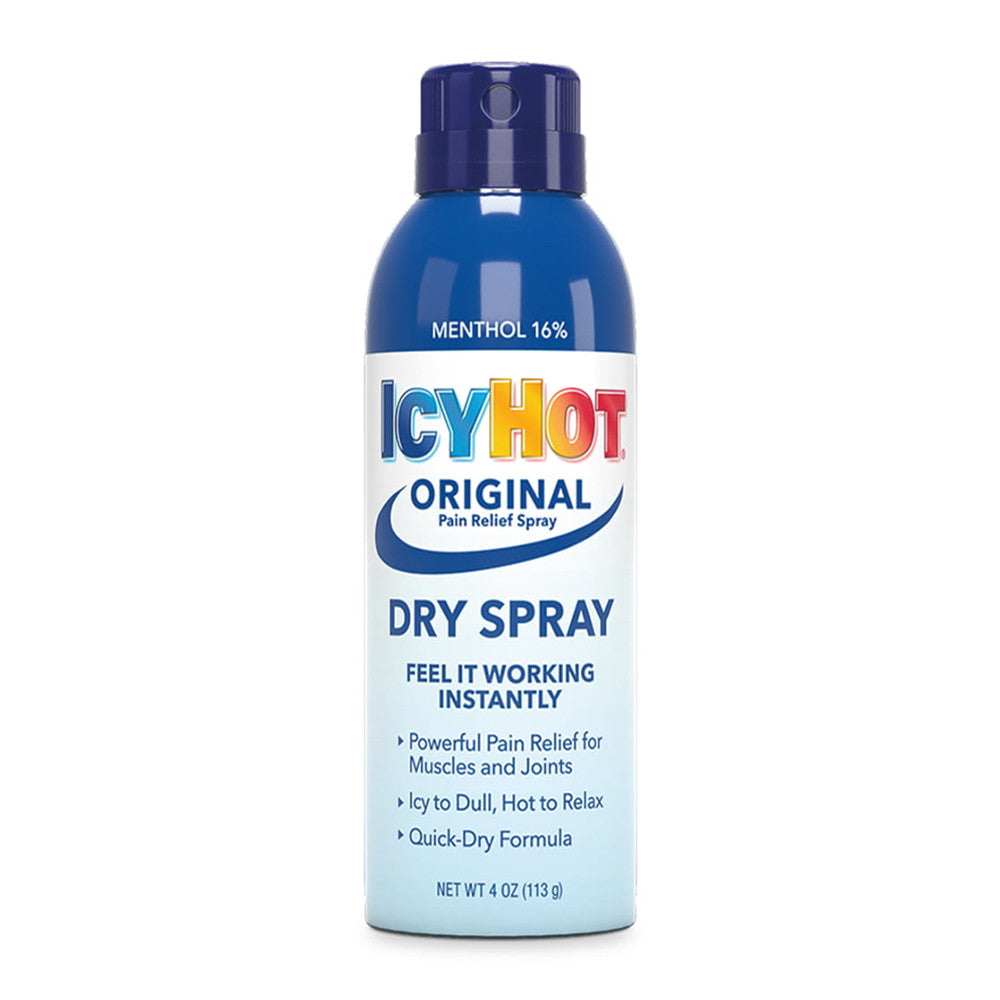 Icy Hot Original Pain Relief Dry Spray 4 Oz